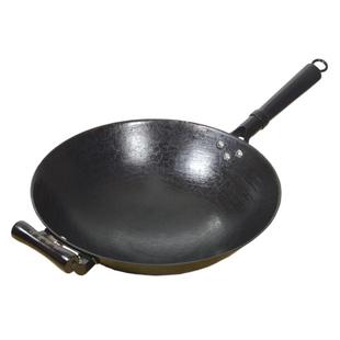 铸铁锅老式铁锅炒菜锅家用无涂层圆底传统龟纹广西陆川生铁锅炒锅