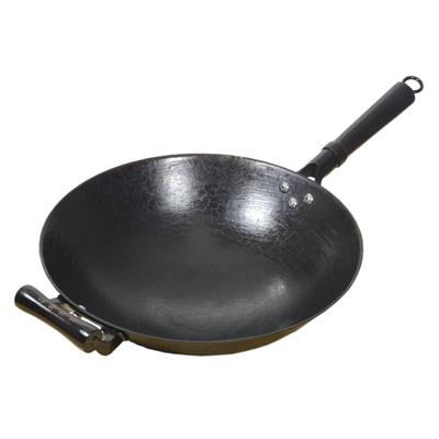 陆川铁锅生铁不沾广西尖底已开锅