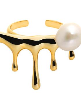 珍珠开口戒指PEARLONA原创