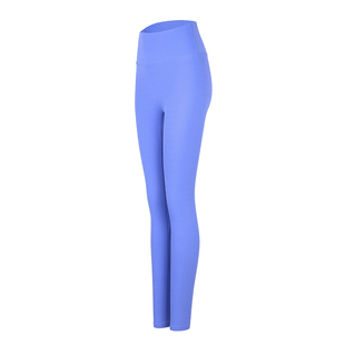 annerun运动瑜伽裤女裸感蜜桃提臀高腰九分裤紧身提臀莱卡健身裤