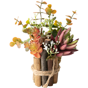 阿楹 森系假花绿植盆栽仿真多肉高档装饰幼儿园签到台精致小摆件