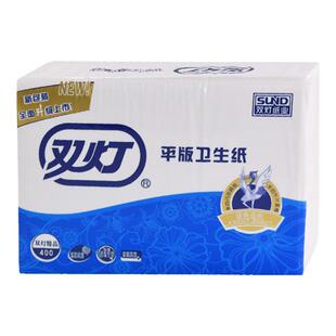 双灯平板卫生纸5包368张精品400厕纸家用实惠装老式正品草纸厕纸