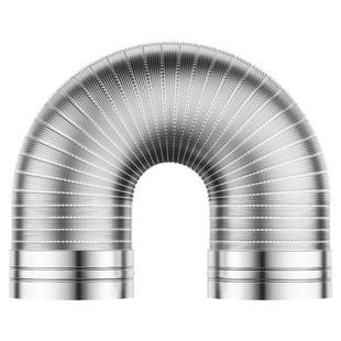 德国抽油烟机排烟管纯铝排烟风管不锈钢接头吸油烟机排气风扇软管