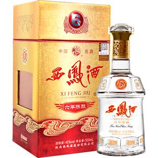 【下拉享优惠】西凤酒六年陈酿凤香型45度500ml*1瓶白酒礼盒婚宴