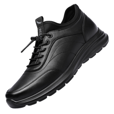 红蜻蜓皮鞋运动真皮运动鞋