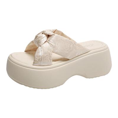 厚底配裙子凉拖鞋女外穿时尚沙滩