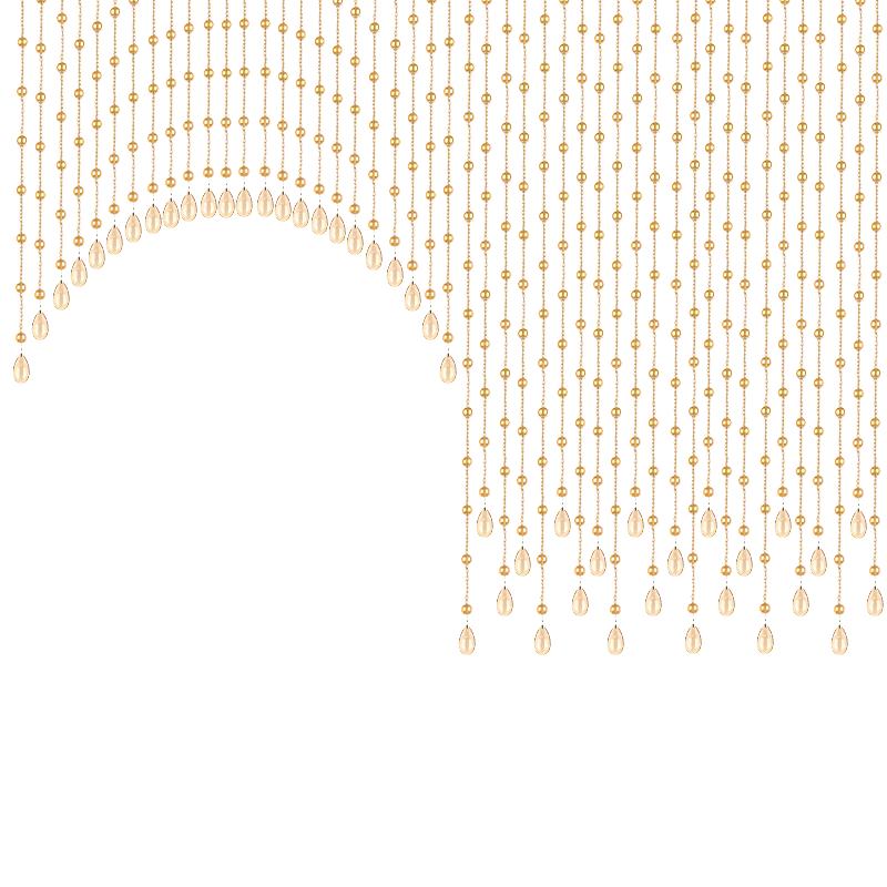 水晶珠簾隔斷打孔客廳臥室對門