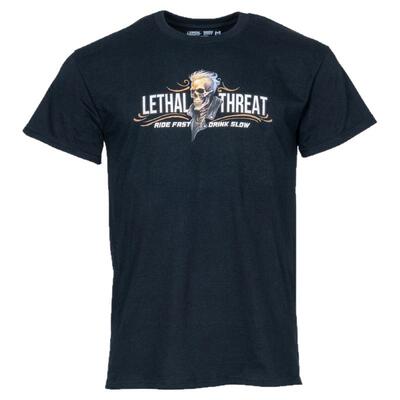 Lethal Threat休闲时尚短袖男户外骑行T恤夏季圆领印花短袖T恤衫