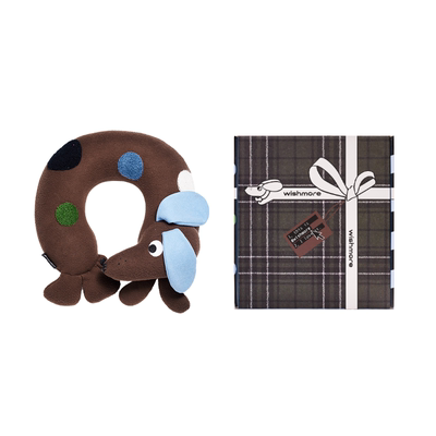 小狗护颈U型旅行枕礼盒送闺蜜