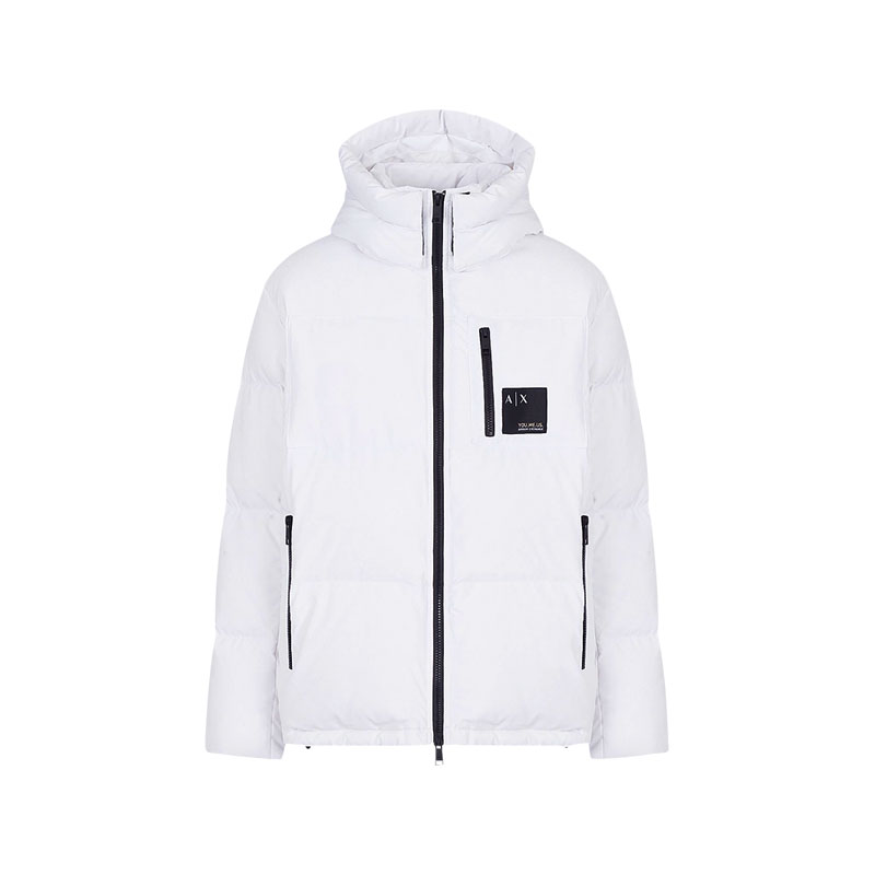 自营连帽羽绒服阿玛尼
