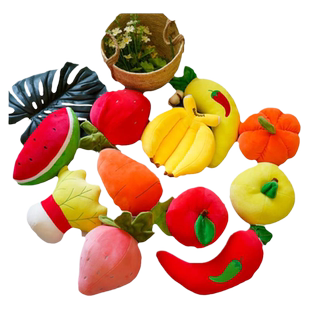 仿真水果香蕉挂件公仔可爱创意小玩偶南瓜草莓苹果小号毛绒玩具