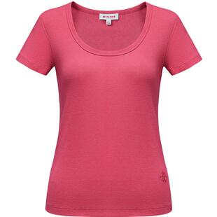 EP雅莹2025春季新款 U领打底衫 弹力罗纹针织柔软舒适棉T恤5338B