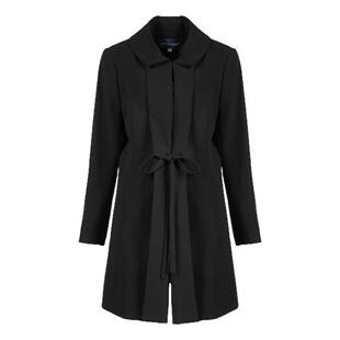LIANGNUO靓诺黑折领风衣LF11004B