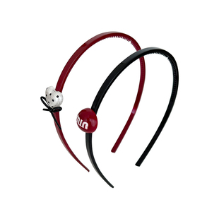 红色波点儿童发箍女童不勒头防滑头箍小女孩碎发神器带齿发卡头饰