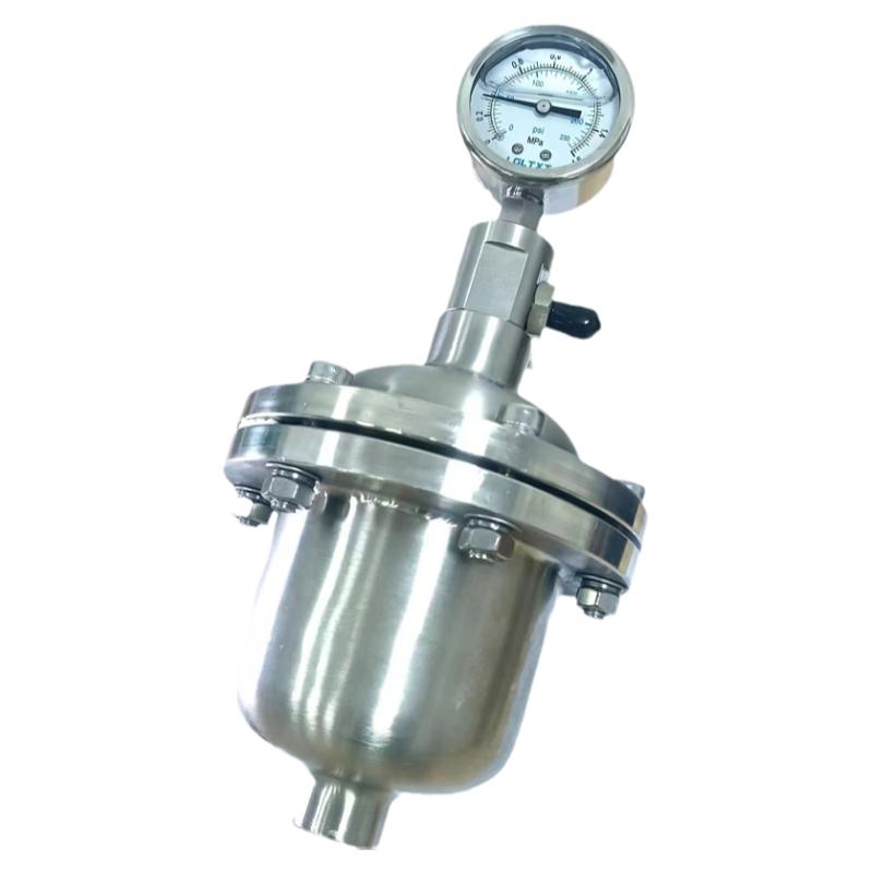 不锈钢304/316液体DN15/20气囊式脉冲阻尼器内丝LGMQ隔膜式缓冲器