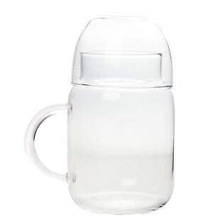 800ml泡茶壶大容量喝水杯子带盖子带把手耐高温泡花茶牛奶饮料杯