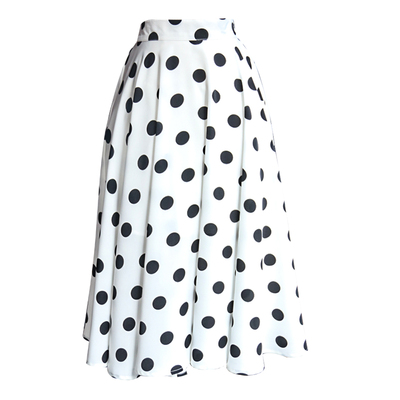半身裙juju法式复古百搭大波点