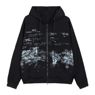 春秋季新款外套男孩初高中学生夹克开衫卫衣帅气青少年上衣服男装