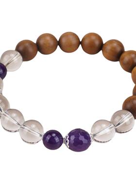 老山檀香手串男印度黑肉醇化