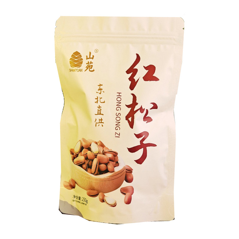 山苑开口松子特大粒红松子东北特色坚果炒货零食小吃营养