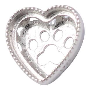 S925纯银魔盒空托女款爱心穿手链项链背云DIY蜜蜡松石玉石镶嵌托