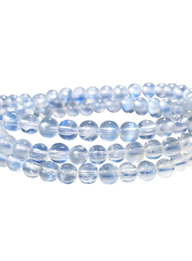 天然蓝月光石手链108颗佛珠