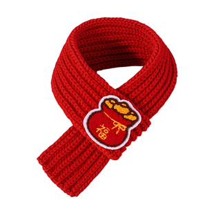 新年猫咪围脖狗狗口水巾宠物围巾小配饰猫咪围兜围脖过年装扮新款