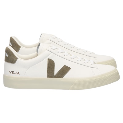 VEJA【官方正品】经典款 CAMPO 白色/卡其色皮革休闲小白鞋