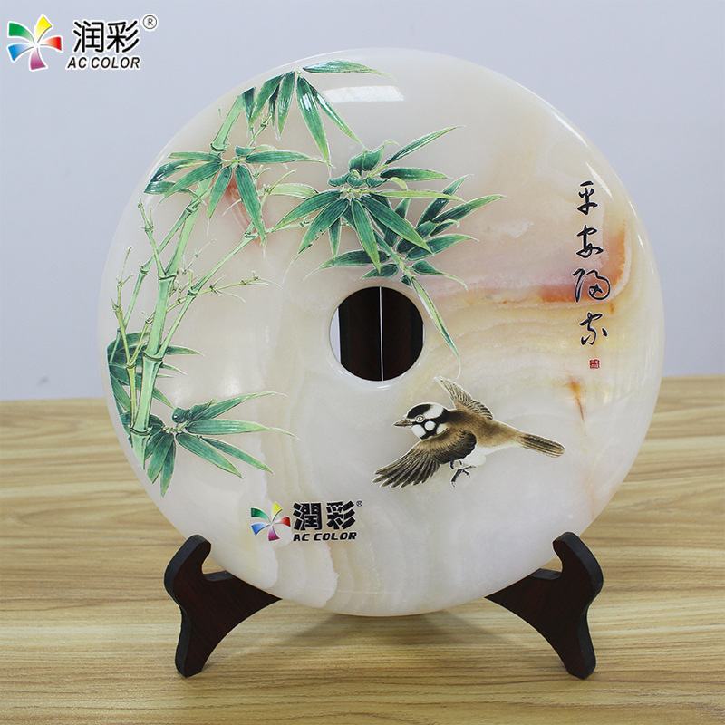 工业印刷石头奖牌工艺品uv打印机小型徽章ai视觉定位3d浮雕彩印机