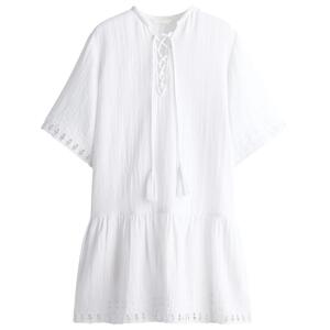 HM夏季女装时尚休闲棉质裙衫式连衣裙1293956