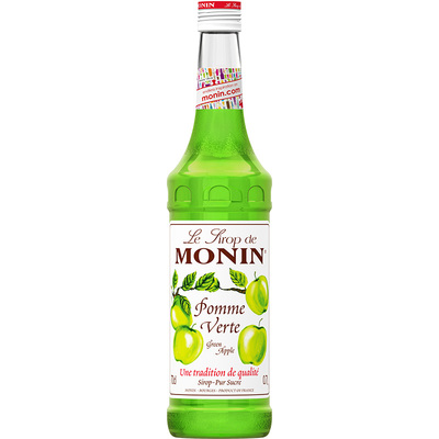 莫林MONIN青苹果风味糖浆玻璃瓶