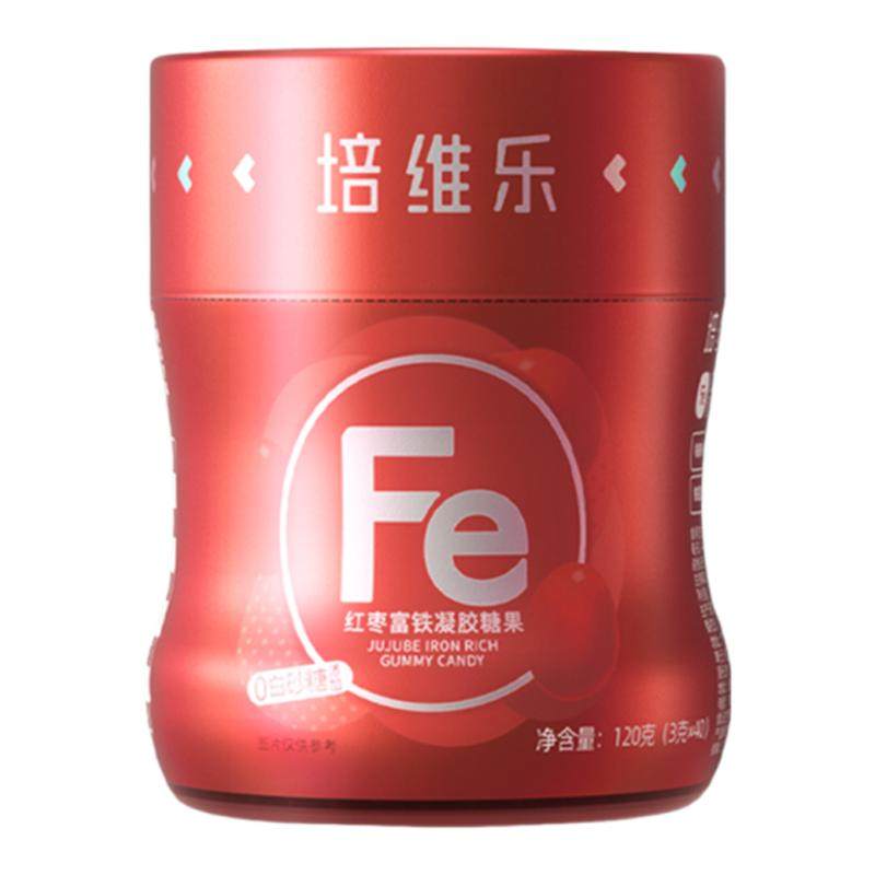 【女性血铁营养】培维乐元气富铁软糖孕妇儿童成年女性铁剂0蔗糖