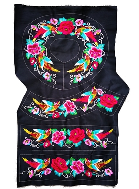 包邮苗绣机绣绣花片服装刺绣品