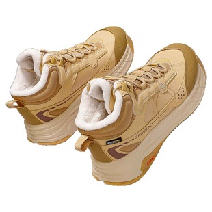 李宁运动鞋男款2024冬季新款星途2加绒保暖时尚耐磨休闲鞋AGLU245