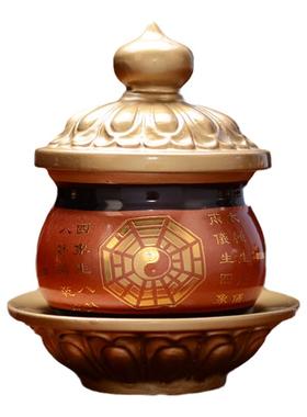道家八卦香炉供奉水果盘用品大全