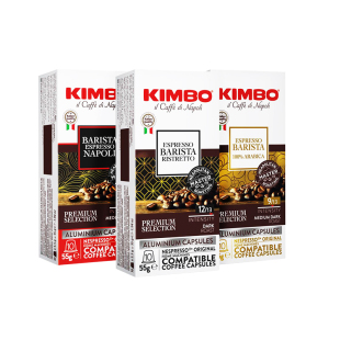 kimbo意大利原装进口铝制咖啡胶囊10盒装100粒 适用于nes系统机