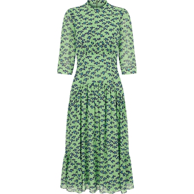 BORAAKSU2025泡泡袖印花连衣裙