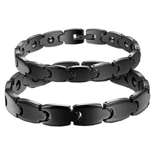 日本防辐射手链抗疲劳MOMO纯钛磁疗手链保健运动手链能量手环陶瓷