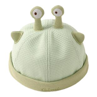 宝宝帽子春夏季婴儿遮阳帽男宝可爱盆帽女宝地主帽儿童户外套头帽