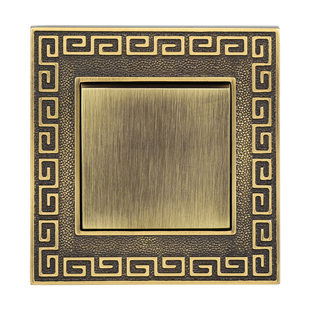 阿尔诺复古欧式欧洲金开关插座面板暗装一开双控五孔别墅家用家装