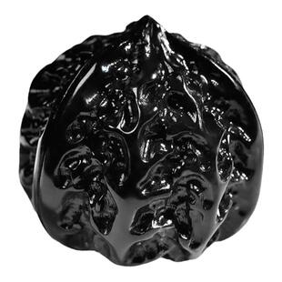 和田玉墨玉核桃手把件文玩玉核桃健身球手溜球手玩件大权在握摆件