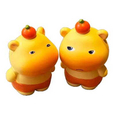 水豚盲盒噜噜解压玩具公仔摆件