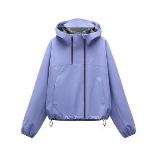 蕉内氧气503Proof Air女士短款轻量3L紫色冲锋衣新款户外三防外套