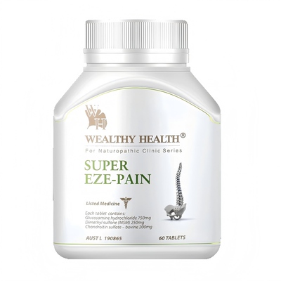 【自营】澳洲WealthyHealth强效白金维骨力关节强骨素氨糖MSM60粒