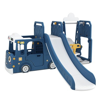 汽车滑梯玩具小型秋千组合游乐园