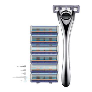 阿帕齐进口三层剃须刀刮胡刀阿帕奇男士手动便携式刮胡子胡须刀