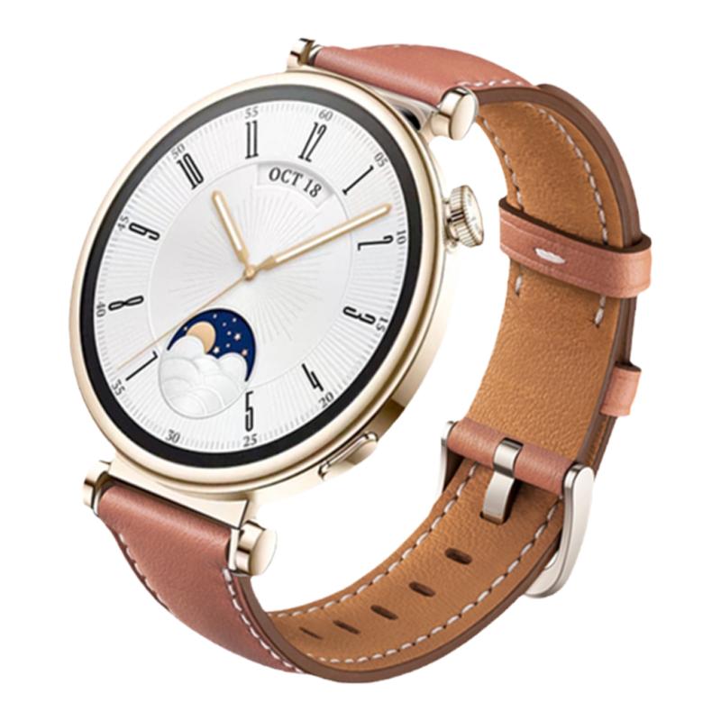 watchbond适用华为gt7手表带watch6pro真皮gt6磁吸watch5腕表带运动5智能女高级腕带按压式牛皮gt5pro/4/3
