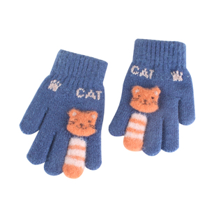 儿童手套4至7岁保暖手套冬季男童小女孩宝宝上幼儿园学生分指卡通