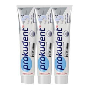 prokudent必固登洁德国护齿亮白牙膏去牙垢去臭口气清新125ml*3支