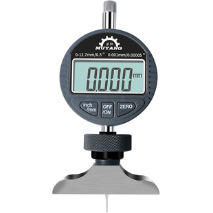 沐阳深度尺电子千分深度规深度计表座高度规测量高度计数显百分表